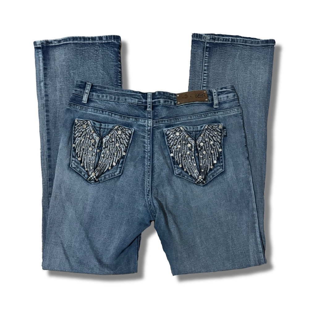 Angel Wing Bootcut Jeans